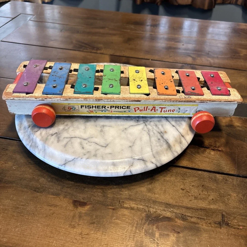 VTG Xylophone Pull Toy 1964-1978 ‎ Fisher-Price Pull-A-Tune #870